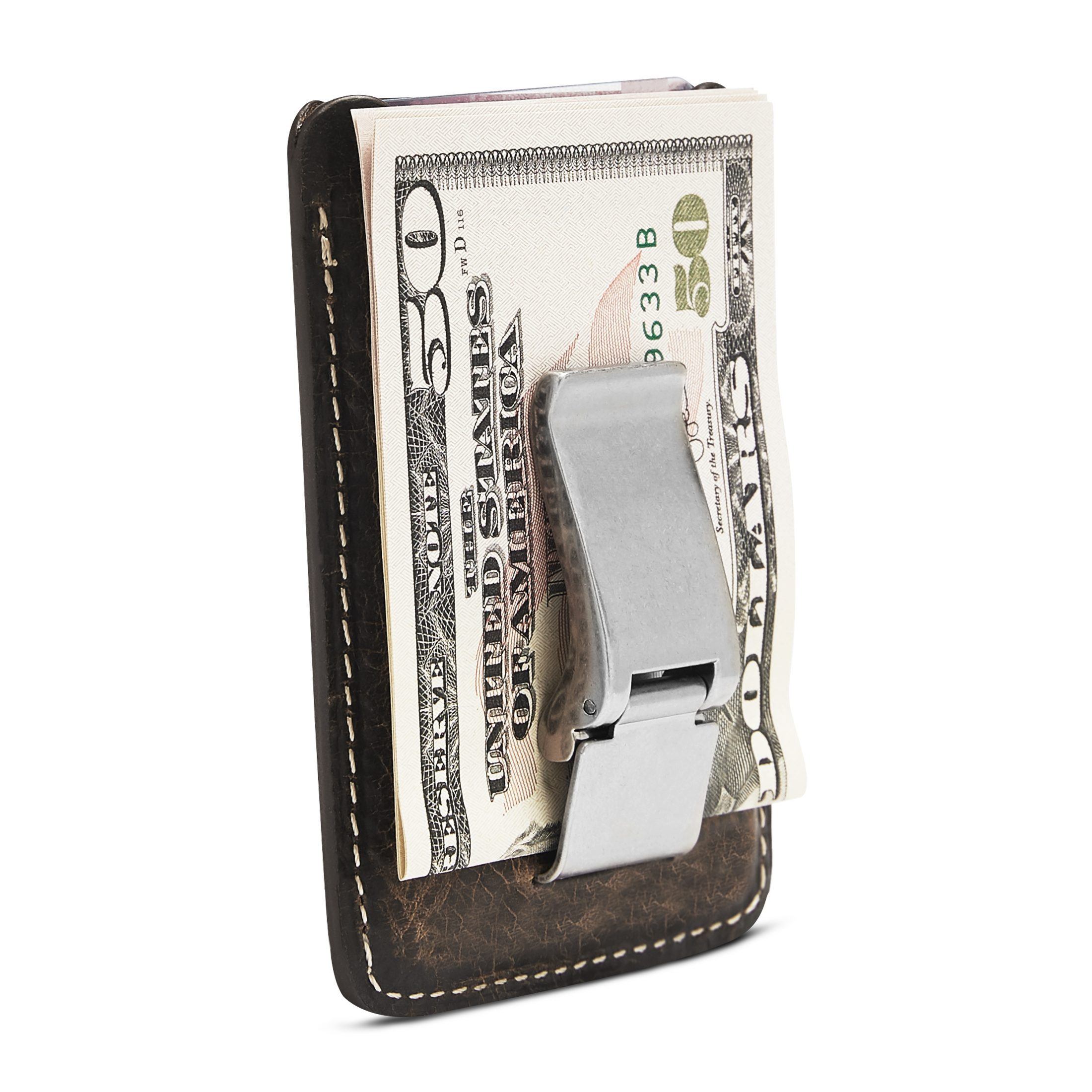 House of Jack Co. HOJ Co. Bottle Opener Front Pocket Wallet for Men | Full Grain Leather | Bifold Wallet with Money Clip | Wallet with Clip | Novelty