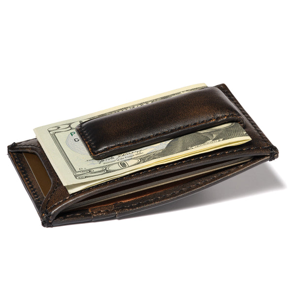 Faux Leather Money Clip Wallet, Duck, Personalized Engraving Included