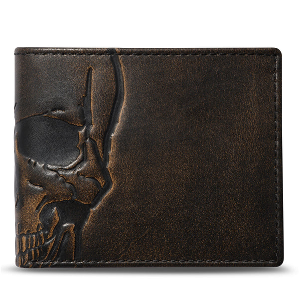 Skull Double ID Bifold Wallet Bifold Wallet House of Jack Co. 