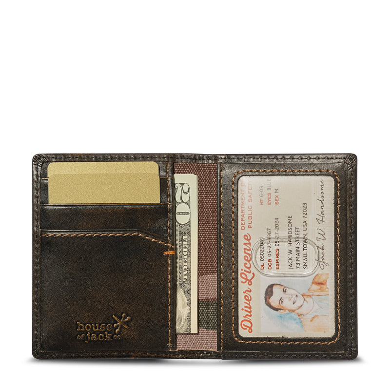 Slim Bifold Leather Wallet